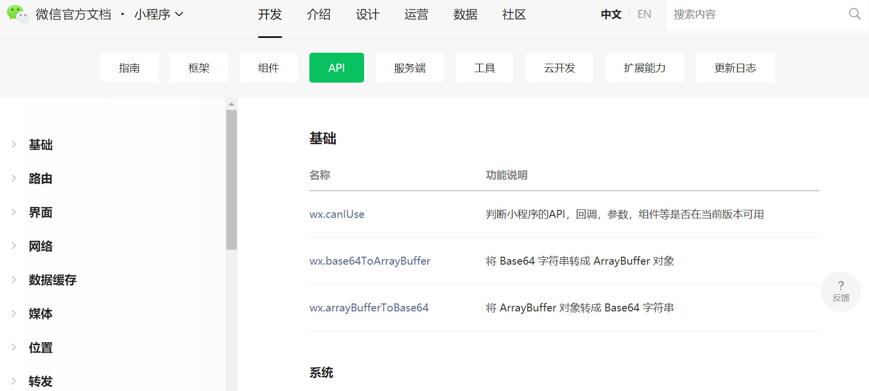 微信小程序API 微信小程序API